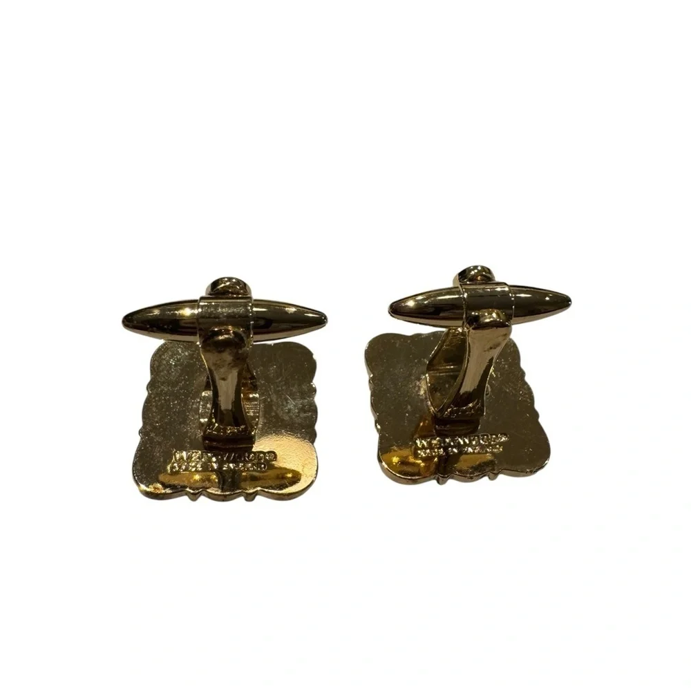 Wedgewood Gold and Grey Blue Horse Cufflinks